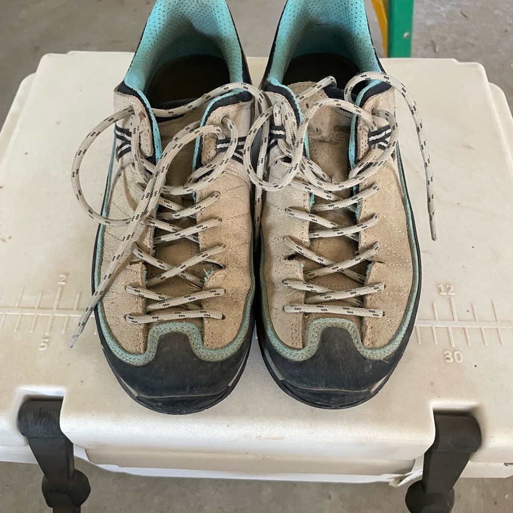 Women’s Aqua and Black Hiking Shoes